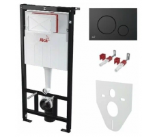 Инсталляция для унитаза AlcaPlast AM101/1120-4:1 RU M678-0001 черный матовый