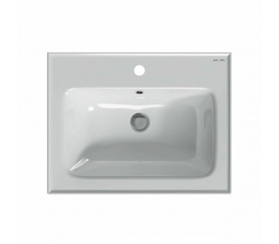 Раковина мебельная, керамическая, 50 см, встраиваемая AM.PM Gem M90WCC0502WG Белый 