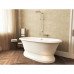 Ванна из литого мрамора Aquastone Оливия 180 на подиуме Ванна из литого мрамора Aquastone Оливия 180 на подиуме