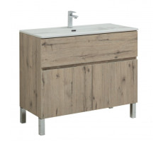 Тумба с раковиной Aquanet Алвита new 100 напольная 1 ящ., 2 дв. цв.белый матовый (274185) Тумба с раковиной Aquanet Алвита new 100 напольная 1 ящ., 2 дв. цв.белый матовый (274185)