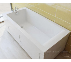 Ванна из искусственного мрамора Aquanet Bright Stone 180x70 AQ-00338574