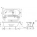 Ванна из искусственного камня Aquanet Lotos Stone 170x70 AQ-00348172