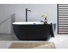 Акриловая ванна Aquanet Delight 170x78 белый / черный RAL 9004
