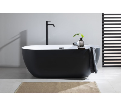 Акриловая ванна Aquanet Delight 170x78 белый / черный RAL 9004
