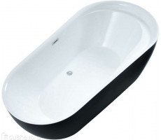 Акриловая ванна Aquanet Amor 185x95 белая-черная Акриловая ванна Aquanet Amor 185x95 белая-черная