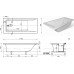 Ванна из искусственного мрамора Aquanet Bright Stone 170х70 AQ-00332880