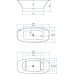 Акриловая ванна 170х78 см Aquanet Family Smart 88778-MW-MB Matt Finish (панель Black matte) 