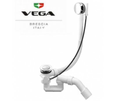 Слив-перелив для ванны удлиненный Vega V55R (800 мм) хром