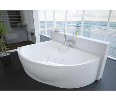 Акриловая ванна Aquatek Альтаир 160х120 левая, с фронтальным экраном, без гидромассажа