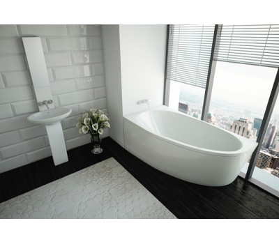 Акриловая ванна Aquatek Дива 160x90  левая, без гидромассажа