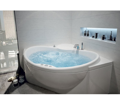 Акриловая ванна Aquatek Эпсилон 150х150 с фронтальным экраном (вклеенный каркас)