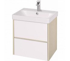 Тумба под раковину Aquaton Сканди 55 белая, дуб верона 1A251701SDB20 