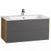 Тумба под раковину Aquaton Сохо 100 1A258201AJA00 дуб веллингтон, графит софт Тумба под раковину Aquaton Сохо 100 1A258201AJA00 дуб веллингтон, графит софт