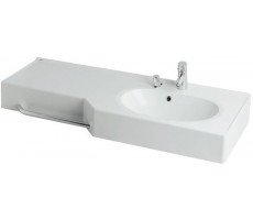 Раковина Aquaton Отель 3/100 правая белая с навесами 1A70083NOT01R