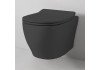 Унитаз подвесной ARTCERAM TEN TEV006 17 00 nero matt Черный матовый (сидение отдельно)