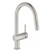 Смеситель для кухни с выдвижным изливом Grohe Minta 32321DC2 суперсталь