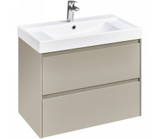 Тумба под раковину Roca Ona 800 A857630510 подвесная, 2 ящика, бежево-серый матовый