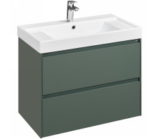 Тумба под раковину Roca Ona 800 A857630513 подвесная, 2 ящика, зеленый матовый