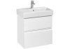 Тумба под раковину Roca Oleta 60 A857639501 подвесная, 2 ящика, белый матовый
