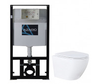 Сет AZARIO AZ-8010-1000+AZ-0046N инсталляция+унитаз Grado со крытым сливом с сиденьем микролифт