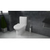 Унитаз-моноблок Azario Sente AZ-8614 напольный, безободковый, горизонтальный слив, сиденье дюропласт микролифт