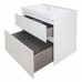 Комплект тумба Azario Velluto 80 подвесная, с раковиной Slim 80, белый матовый (Cs00088603)