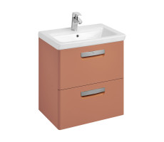 Тумба под раковину Roca The Gap Original 60 ZRU9307837 подвесная, 2 ящика, терракота Тумба под раковину Roca The Gap Original 60 ZRU9307837 подвесная, 2 ящика, терракота