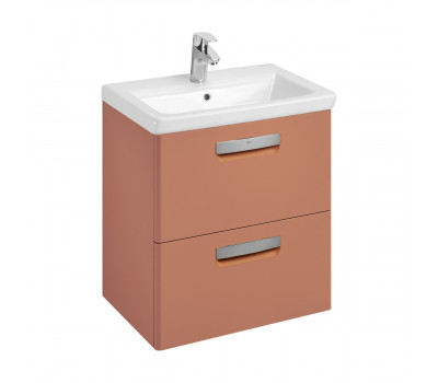 Тумба под раковину Roca The Gap Original 60 ZRU9307837 подвесная, 2 ящика, терракота Тумба под раковину Roca The Gap Original 60 ZRU9307837 подвесная, 2 ящика, терракота