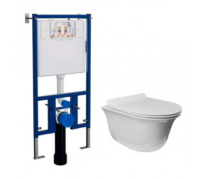 Сет LORANTO 4501+AZ-0051 Инсталляция + Azario Felice Подвесной унитаз