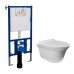 Сет LORANTO 4501+AZ-0051 Инсталляция + Azario Felice Подвесной унитаз