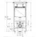 Сет AZARIO AZ-8010-1000+AZ-8200-0084/AZ-P57-0120+AZ-0046N инсталляция с панелью смыва + Grado с сидением микролифт +клавиша 0120, хром глянцевый