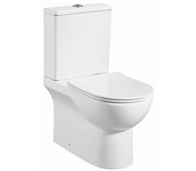 Напольный унитаз - компакт Azario Ambra AZ-848G безободковый в комплекте сиденьем микролифт