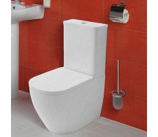 Унитаз компакт напольный Azario Renda AZ-8693 безободковый с бачком и сиденьем микролифт
