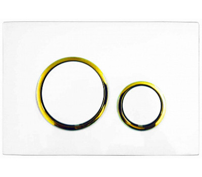 Кнопка смыва Azario 248х25х166 , пластик, цвет Белый/Золото AZ82000046  Кнопка смыва Azario 248х25х166 , пластик, цвет Белый/Золото AZ82000046