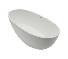 Ванна из искусственного камня 180х83 см Azario CHARTERS CHA18093S свободностоящая белая матовая, с белым матовым донным клапаном Ванна из искусственного камня 180х83 см Azario CHARTERS CHA18093S свободностоящая белая матовая, с белым матовым донным клапаном