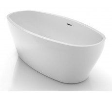 Ванна акриловая 170х80 см Azario CRANSTON  CRA17080 свободностоящая, в комплекте с сифоном и металлической рамой, белая