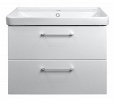 Тумба подвесная 81х47 см Azario тумба Ника 80 с раковиной Monte tx 80 белый матовый (CS00080145)