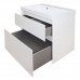 Комплект тумба Azario Velluto 70 подвесная, с раковиной Slim 70, белый матовый (Cs00088602)