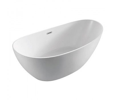 Ванна акриловая 166х78 Azario GLASGOW GLA16778 свободностоящая, в комплекте с сифоном и металлической рамой