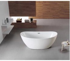 Ванна акриловая 180х80 см Azario GLASGOW GLA18080, свободностоящая, в комплекте с сифоном и металлической рамой, цвет белый Ванна акриловая 180х80 см Azario GLASGOW GLA18080, свободностоящая, в комплекте с сифоном и металлической рамой, цвет белый