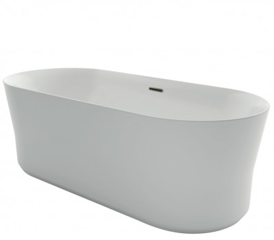 Ванна акриловая 170х80 см AZARIO KENSTON KEN17080 свободностоящая, в комплекте с сифоном и металлической рамой