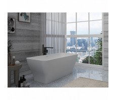 Ванна из искусственного камня 170х70 Azario SAVANT SAV17070S свободностоящая белая матовая, с белым матовым донным клапаном Ванна из искусственного камня 170х70 Azario SAVANT SAV17070S свободностоящая белая матовая, с белым матовым донным клапаном