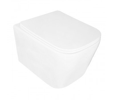 Унитаз подвесной Loranto Delphi 91343 с системой смыва Tornado в комплекте с быстросъемным сиденьем микролифт, дюропласт Унитаз подвесной Loranto Delphi 91343 с системой смыва Tornado в комплекте с быстросъемным сиденьем микролифт, дюропласт