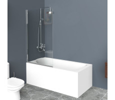 Душевая шторка на ванну BelBagno UNO-V-1-90/150-C-Cr Прозрачное 