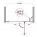 Душевая дверь BelBagno KRAFT-B-12-60/20-C-Cr-R Прозрачное 