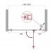 Душевая дверь BelBagno KRAFT-B-12-60/60-C-Cr-R Прозрачное 