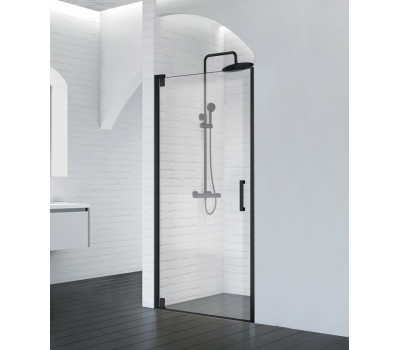 Душевая дверь BelBagno MARMI-B-1-90-С-NERO Прозрачное 