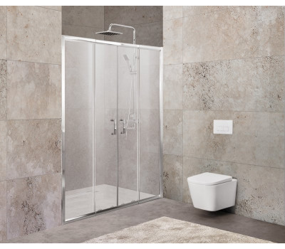 Душевая дверь BelBagno UNIQUE-BF-2-150/180-P-Cr Текстурированное 
