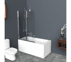 Душевая шторка на ванну BelBagno UNO-V-21-90/150-C-Cr Прозрачное 