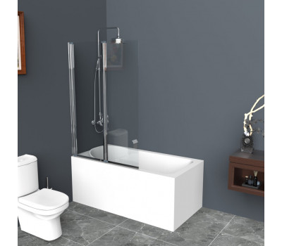 Душевая шторка на ванну BelBagno UNO-V-21-120/150-C-Cr Прозрачное 